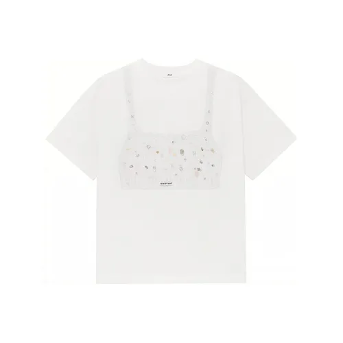 D'zzit Отбеленный белый Женские футболки