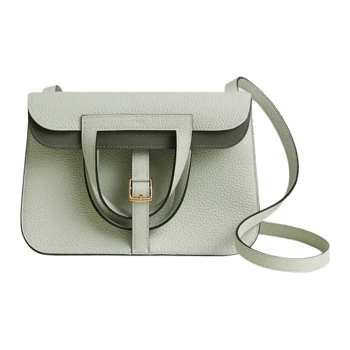 HERMES Halzan Clemence Bullock Кожа Horseshoe Сумка Сумка через плечо Сумка через плечо Женская