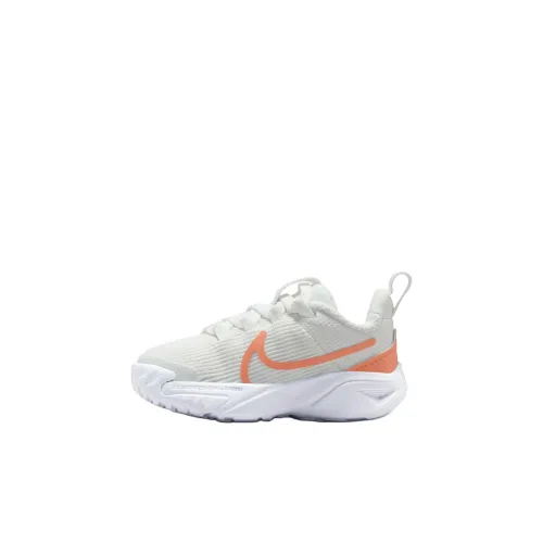 Nike Star Runner 4 Slip-Resistant Abrasion-Resistant Низкий Топ Обувь для малышей Белый Оранжевый Infant и Toddler