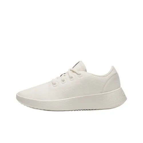 Allbirds Wool Runner Беговые кроссовки Низкий топ Натуральный белый цвет Натуральный белый цвет Подкладочная ткань Женские