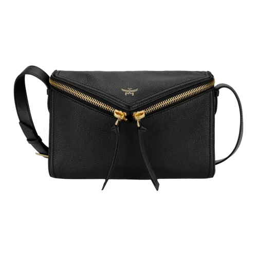 MCM Diamant 3D Козья кожа Ромб Сумка Плечевая сумка Маленькая Женская Черная