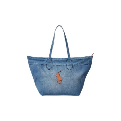 Polo Ralph Lauren Bellport Big Pony Ткань Тоут Сумка Средний Унисекс Синий