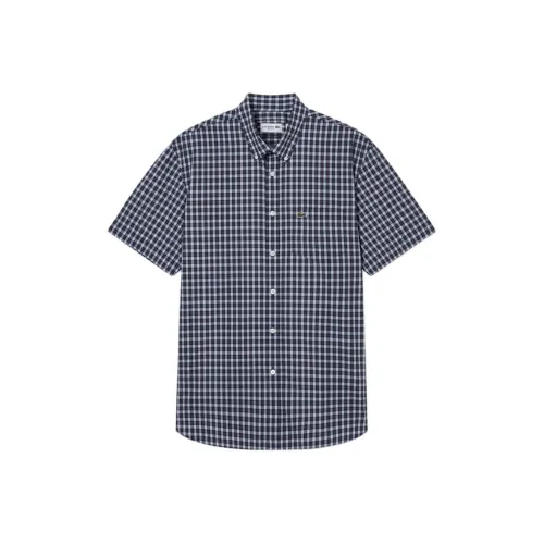 LACOSTE Collaboration QRN/Темно-синий Мужские Рубашки