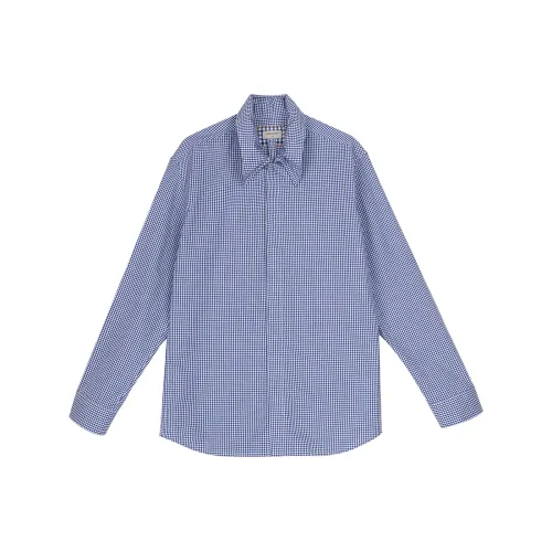 SIMPLE PROJECT Рубашка Унисекс Синие-Белые Клетки