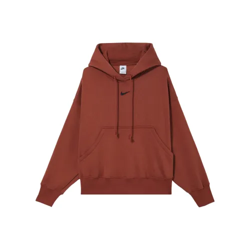 NIKE Темно-оранжевый Женские Свитшоты