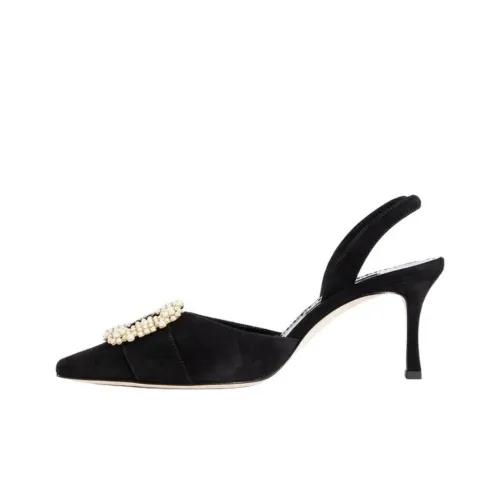 MANOLO BLAHNIK Узкий каблук Высокие каблуки Женские Черный