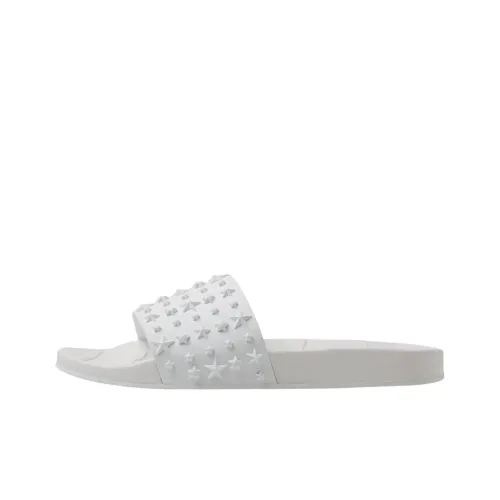 Jimmy Choo Rubber Slide Тапочки Мужские Белые