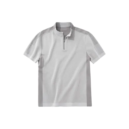 Mr.Bu Туманно-серый Мужская T-рубашка