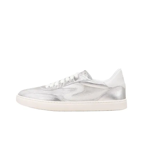 Stuart Weitzman SW Runaround Low Кроссовки для скейтбординга Топ Женские Серебряные