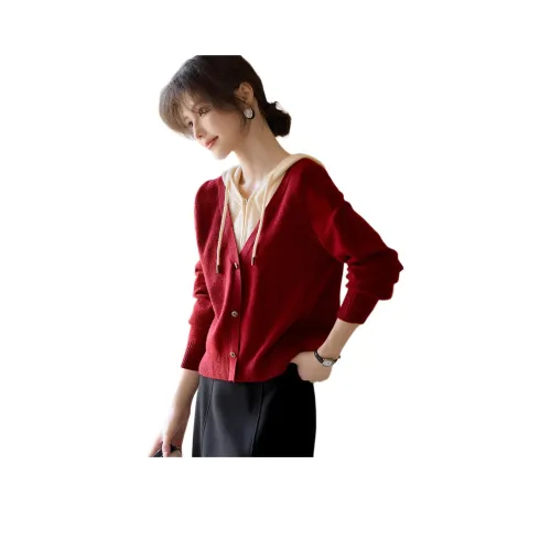 XWI Бургундский Женская Трикотажная Одежда