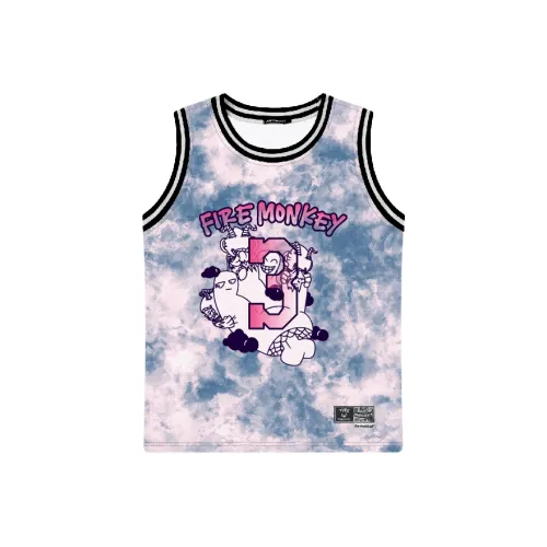 FireMonkey Баскетбольная Джерси Унисекс Синие Розовые