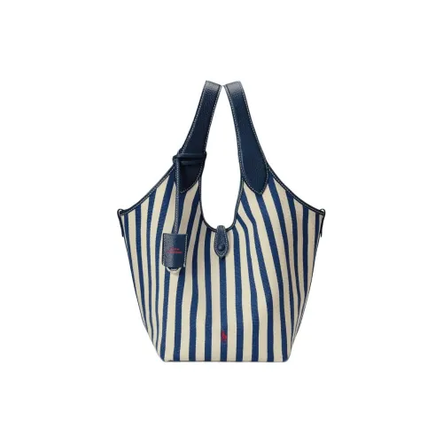 Polo Ralph Lauren Ткань Сумка Женская Синяя и Белая