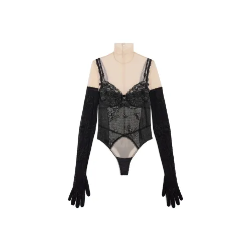 Balenciaga Комбинезон Женский Черный Бежевый