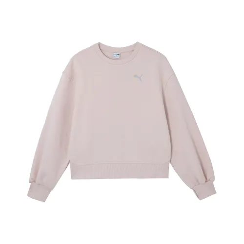 PUMA FOREVER FASTER TB Crew W Толстовка Женская Светло-Розовая