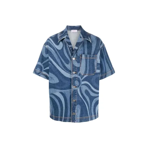 EMILIO PUCCI Синие Унисекс Рубашки