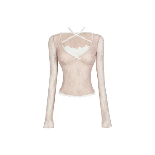 WooHa T-Shirt Женская Светло-Розовая