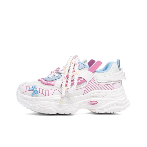 Warrior массивные кроссовки Low Top Бежево-розовые Женские