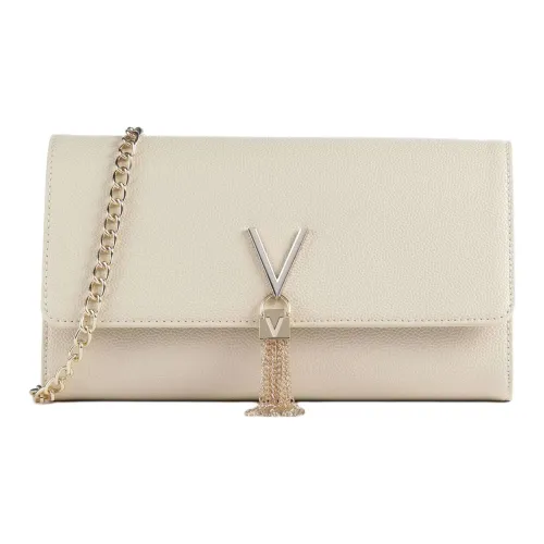 Valentino Сумка через плечо из синтетического материала женская бежевая