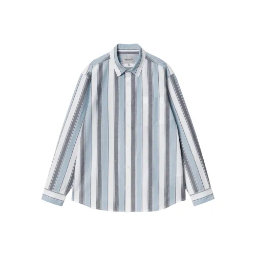 Carhartt WIP SS25 Светло-Синие Мужские Рубашки