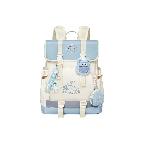 CNOLES Ткань Рюкзак Обычный Женский Кардамон Пудра Лед Морской Синий