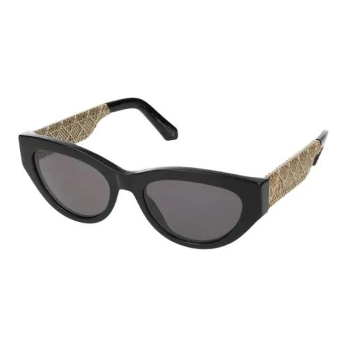 DIOR Металл Кошачий глаз Солнцезащитные очки Женские Черный