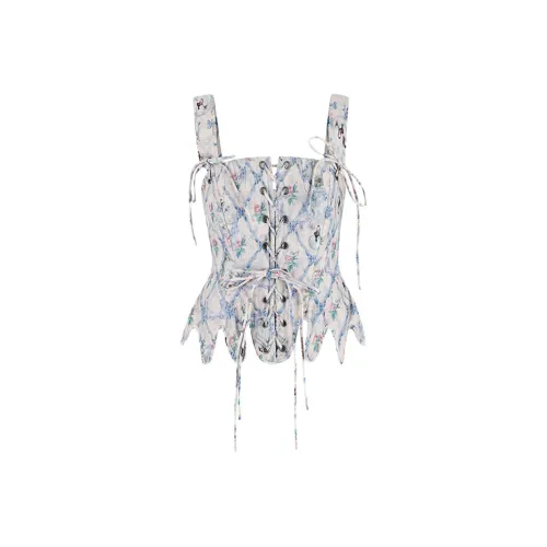 Selkie Коллекция SS25 Топ на бретелях Женские Thirty Goose Standing Рисунок с принтом