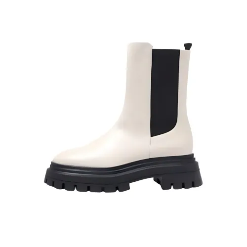 Stuart Weitzman SW Bedford Носки Crew Chelsea 5cm Женские Белые