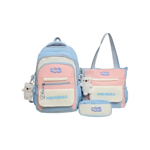 MINIPUDING Нейлон Рюкзак Combo Set Унисекс Синий Фиолетовый Желтый Черный