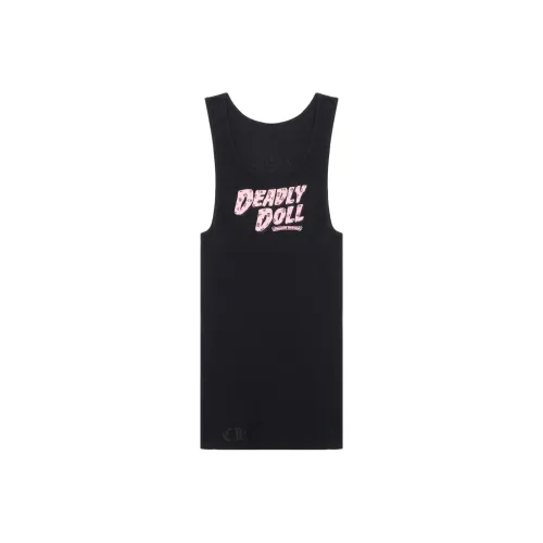 Chrome Hearts x DEADLY DOLL FW24 Майка Унисекс Черный