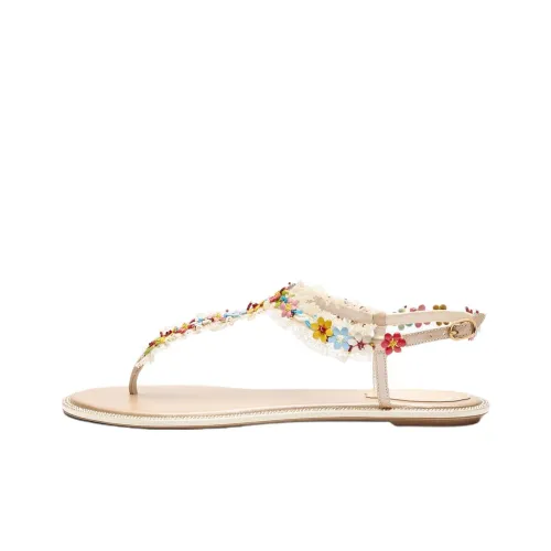 RENE CAOVILLA Bloom One Ремешок Сандалии Женские Нюдовый