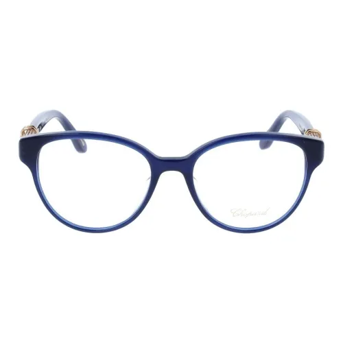 CHOPARD Пластик Круглые Оправы для очков Женские Синие
