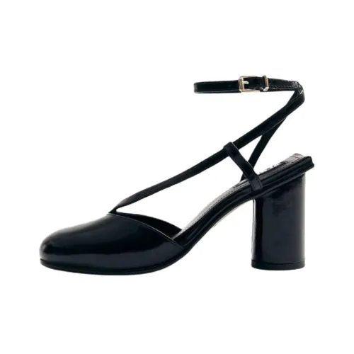 ALOHAS Dara Oni Грубый каблук Высокие каблуки 6 см Женские Черный