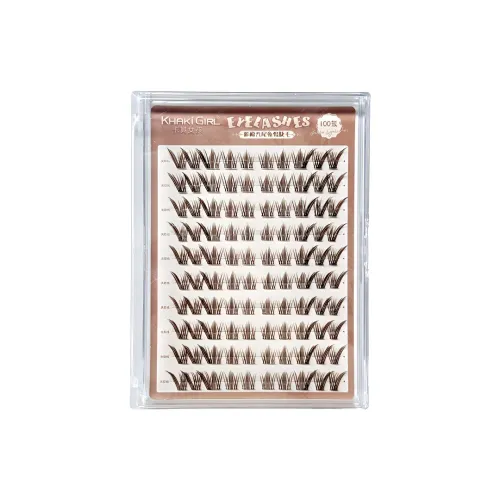 KHAKI GIRL Коричневый Накладные ресницы Одиночный кластер Укрепляющий глаза Стиль