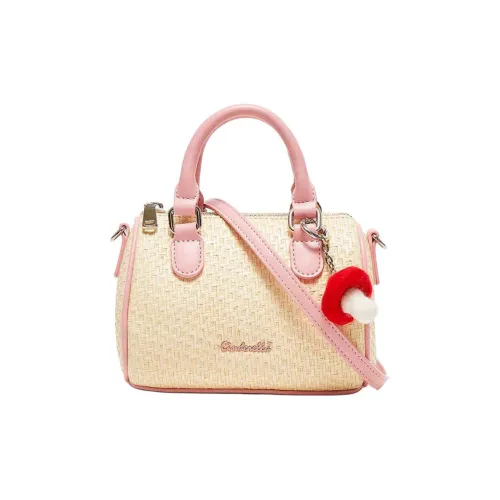 Three Blessings ПУ (полиуретан) Одно плечо Сумка Средний Женский Бежевый Розовый