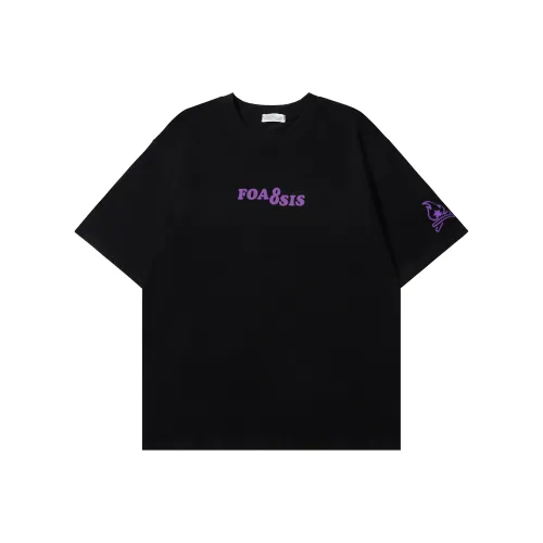 FOASIS Стандартная футболка унисекс черного цвета