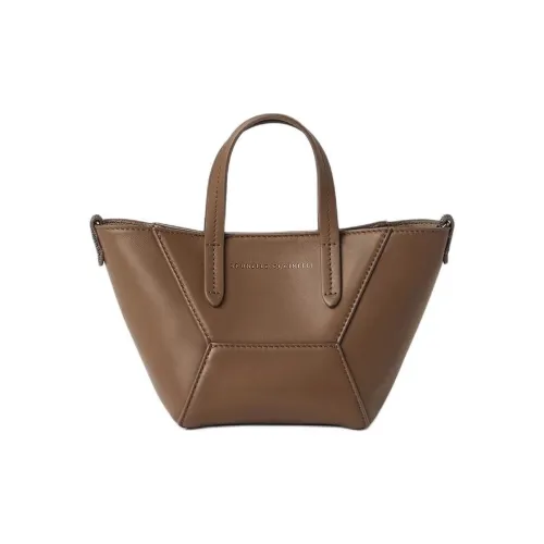 BRUNELLO CUCINELLI Коровья кожа Сумка через плечо Мини Женская Strong Dora Шоколад
