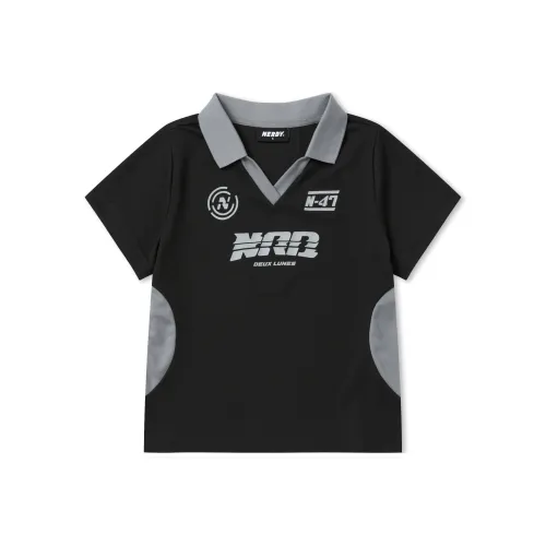 Nerdy SS24 Поло Женское Черное