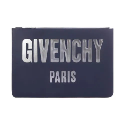 GIVENCHY Клатч из коровьей кожи женский синий
