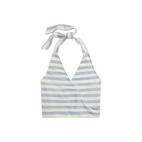 Double RL Майка Женская Синяя Белая