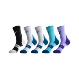 [5 пар] Черный + Белый + Белый + Синий + Фиолетовый