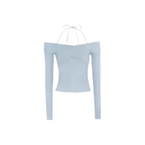 ABBY GODDESS Топ на бретелях Женский Синий