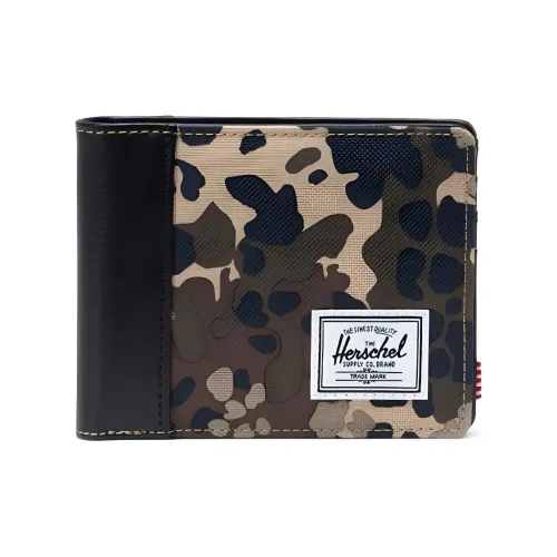 Herschel EcoSystem™ 600D Ткань Кошелек Унисекс Камуфляж Черный