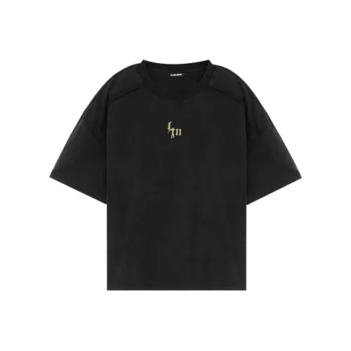 LUJIAMEN Черная унисекс футболка