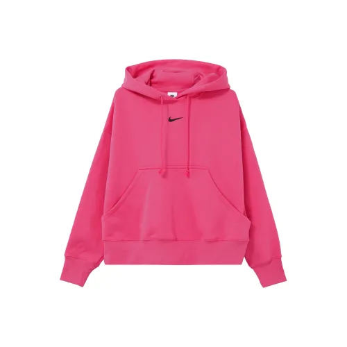 Nike Толстовка Женская Малиновый Красный