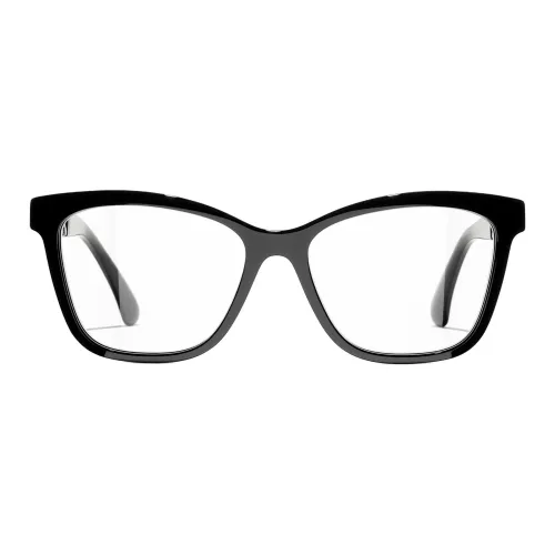 CHANEL Пластина And Металл Нерегулярная форма Оправы для очков Унисекс Черный