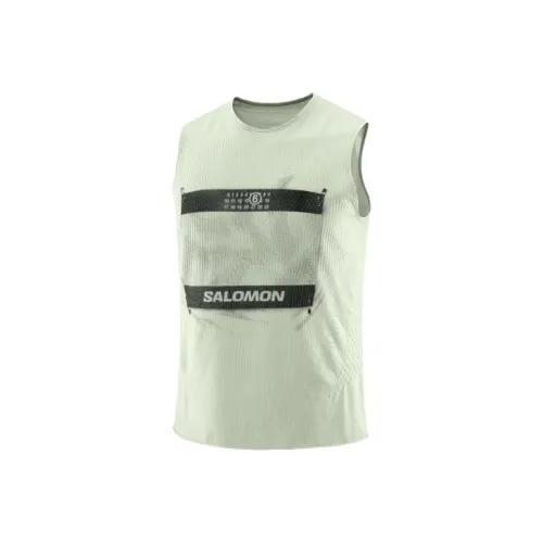 MM6 Maison Margiela совместный бренд x SALOMON Collaboration FW24 Майка Мужская Синяя Зеленая