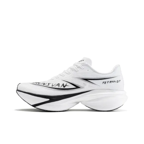 IRUNSVAN Низкий топ Беговые кроссовки Унисекс Черный Лошадь AI Runs Белый