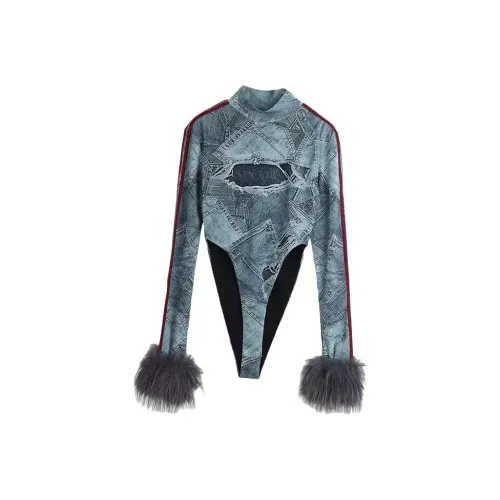 LALABOBO Синий Женское боди