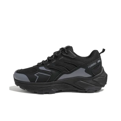 HUANQIU Беговые кроссовки Low Top Черные Мужские
