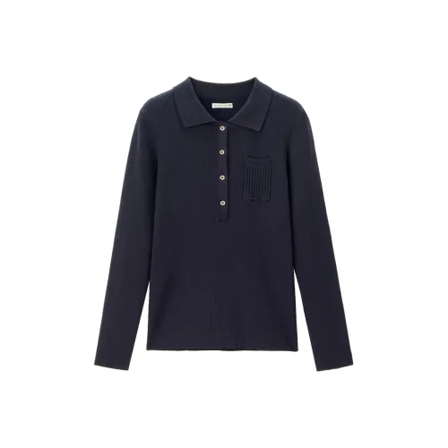 Giordano 66 Полночный синий Женские Трикотаж